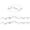 304 Stainless Steel Moon & Star Link Chains CHS-F015-03P-2