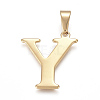 304 Stainless Steel Pendants STAS-F106-95G-Y-1