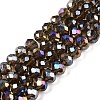Electroplate Glass Beads Strands EGLA-A044-T6mm-B16-1