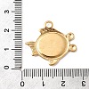 304 Stainless Steel Pendant Cabochon Settings STAS-B113-09G-05-2