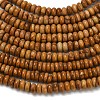 Natural Wood Lace Stone Wooden Jasper Beads Strands G-L635-A19-4x2mm-5