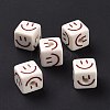 Opaque Printed Acrylic Beads LS-MACR-C007-01L-2