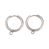 316 Stainless Steel Huggie Hoop Earring Findings EJEW-B158-01E-P-1