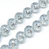 Electroplate Glass Bead Strands EGLA-S137-14mm-07-1