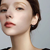 8Pcs 4 Styles Hypoallergenic F136 Implant Grade Pure Titanium Hoop Earrings EJEW-BBC0001-86-4