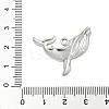 304 Stainless Steel Whale Pendants STAS-S186-05B-P-3