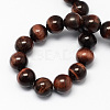 Natural Red Tiger Eye Stone Bead Strands X-G-R193-08-10mm-2