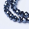 Electroplate Glass Beads Strands EGLA-A034-P10mm-A18-3