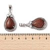 Natural & Synthetic Mixed Stone Pendants G-A095-02P-4
