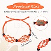 Adjustable Braided Nylon Cord Macrame Pouch Bracelet Making AJEW-SW00013-13-2