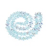 Electroplate Transparent Glass Beads Strands LS-EGLA-Q136-01A-08-2