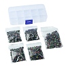 500Pcs 5 Styles Opaque Acrylic Beads MACR-YW0002-44-6