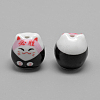 Handmade Kitten Porcelain Beads X-PORC-Q256-01-1