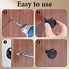 30Sets Flat Round Aluminium Alloy Drawer Pull Handles AJEW-AR0005-73-3