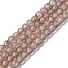 Crackle Glass Beads Strands CCG-Q001-4mm-07-1
