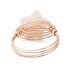 Natural Shell Finger Rings RJEW-TA00227-01-5
