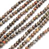 Natural Silver Crazy Agate Round Beads Strands X-G-N0166-34-4mm-1