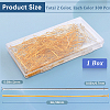600Pcs 2 Colors Jewelry Findings KK-SP0001-72C-2