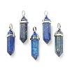 Natural Lapis Lazuli Pendants X-G-M378-01P-A07-1