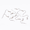 Silver Color Plated Brass Earring Hooks X-EC135Y-S-4
