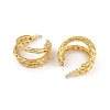 Hollow Moon Brass Stud Earrings EJEW-Q391-20G-3