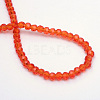 Transparent Glass Bead Strands GLAA-R166-6mm-01B-3