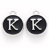 Platinum Plated Alloy Charms ENAM-S118-02K-P-1