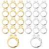 160Pcs 2 Colors Brass Leverback Earring Findings KK-FH0002-92-1