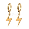 Brass Huggie Hoop Earrings EJEW-JE04228-02-1