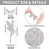 6Pcs Eyelash & Fairy Glitter Hotfix Rhinestone DIY-FH0003-48-2