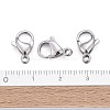 Tarnish Resistant 304 Stainless Steel Lobster Claw Clasps X-STAS-AB13-5
