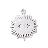 Tarnish Resistant 304 Stainless Steel Pendant Cabochon Settings STAS-G287-17P-2