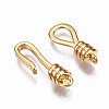 Brass Hook and S-Hook Clasps X-KK-T063-70G-NF-3