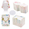 500Pcs 5 Style  Paper Necklace Display Cards DIY-YS0001-27-3