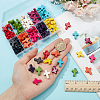 100Pcs 10 Colors Synthetic Turquoise Beads Strands TURQ-AR0001-51-3