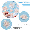  20 Pcs 9 Style Flower & Butterfly Organgza Lace Embroidery Ornament Accessories DIY-NB0007-72-4