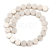 Flat Round Tibetan Style Alloy Bead Strands X-TIBEB-O007-48-NR-2
