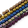 Electroplate Non-magnetic Synthetic Hematite Beads Strands G-J181-M-1