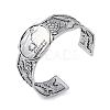 Constellation Alloy Open Cuff Bangles for Women Men BJEW-C064-01AS-11-1
