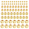 HOBBIESAY 120Pcs 4 Style Brass Cube Beads KK-HY0003-66-1