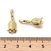 Brass with Cubic Zirconia Charms KK-Q793-04G-3