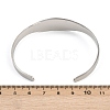 Saint Benedict Religion 304 Stainless Steel Cuff Bangles for Women BJEW-S181-01P-3