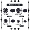 Gorgecraft 40Pcs 4 Style Flat Round 2-hole Basic Sewing Button FIND-GF0004-85A-2
