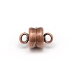 Column Brass Magnetic Clasps with Loops KK-M064-R-NR-1