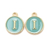 Golden Plated Alloy Enamel Charms X-ENAM-S118-05I-1