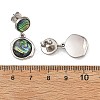 304 Stainless Steel Dangle Stud Earring for Women EJEW-JE07351-5