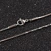 Non-Tarnish 304 Stainless Steel Snake Chain Necklaces NJEW-O096-B-23P-1