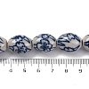 Handmade Blue and White Porcelain Beads PORC-I027-16C-4
