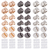 12Pcs 3 Colors Iron Bag Tuck Clasps PURS-NB0001-02-1