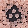 Frosted Transparent Acrylic Beads OACR-P029-03B-02-1